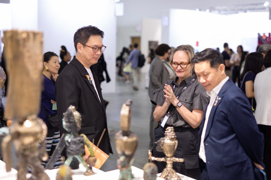Collectors in conversation at the Art SG preview
