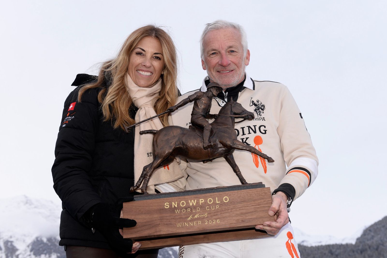 The trophy presentation on the lake on the final Sunday