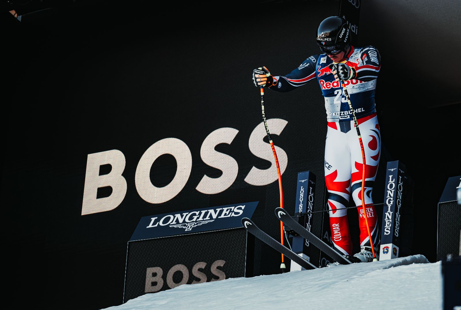 The start house of the Streif at the top of the Hahnenkamm above Kitzbühel