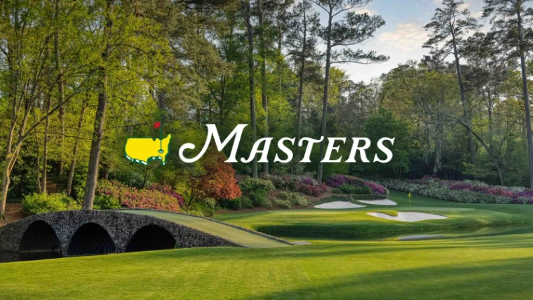 Azaleas in flower and the stone bridge over Rae’s Creek at Augusta National Golf Club, home of The Masters, the April engagement kept in the season calendar of The Mansa Court