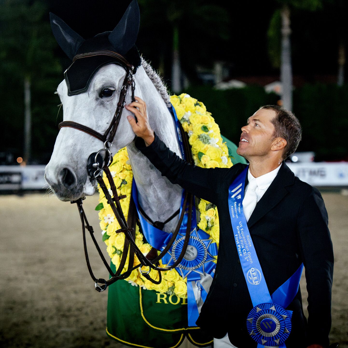The winners' circle after the week's grand prix