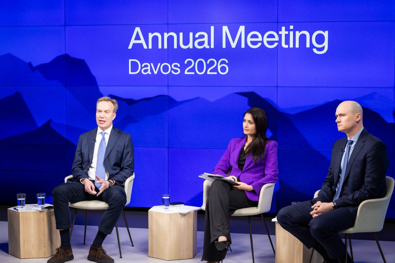 A panel session at the Annual Meeting in the Congress Centre at Davos